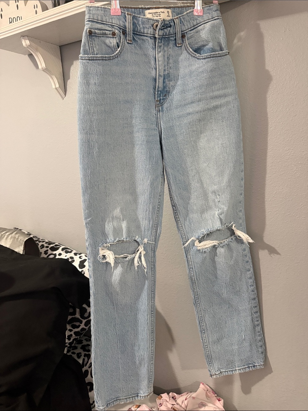Abercrombie & Fitch Light Blue 90’s Straight High-Rise Women's Jeans